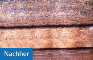 Holzfassade nachher